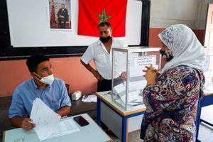 Une électrice vote à Casablanca, au Maroc, le 8 septembre 2021.