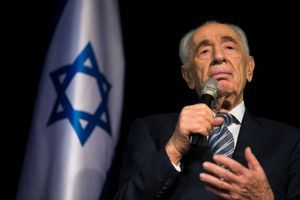 L'ancien président israélien Shimon Peres, en juillet 2014.