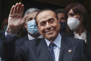 Silvio Berlusconi à Rome, en février 2021.