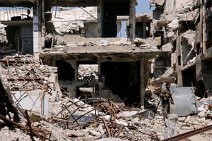 Des ruines en Syrie.