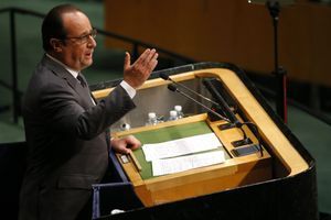 François Hollande aux Nations unies, lundi.