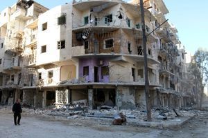 Le quartier al-Sukkari à Alep, le 19 octobre 