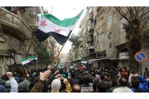  Manifestations antigouvernementales dans les rues de Bab Saaba, près de Homs, le 30 décembre dernier.