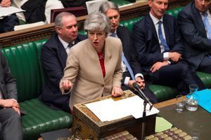 Theresa May au Parlement, le 29 mars 2019.