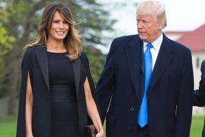 Melania et Donald Trump à Mount Vernon, le 23 avril 2018.