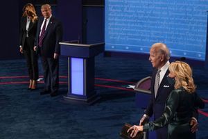 Les Biden et les Trump lors du premier débat pour la Présidentielle américaine.