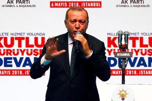 Le président turc Recep Tayyip Erdogan à Istanbul, le 6 mai 2018.