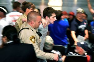 Michael Sandford le jour de son arrestation, le 18 juin, à Las Vegas.