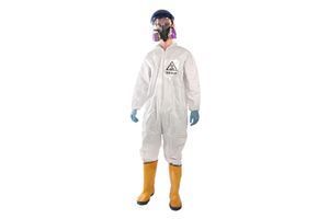 Le costume d'Halloween de protection du virus Ebola, le bon goût incarné.