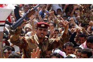  A Sanaa, la foule a fêté dans la liesse l'annonce du départ - pour soins - de Saleh en Arabie Saoudite.