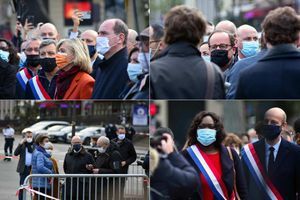 A Paris, les personnalités politiques rendent hommage à Samuel Paty
