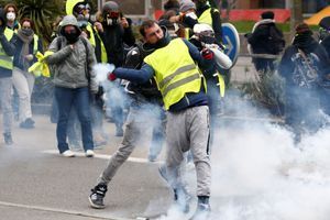 Samedi à Nantes durant une manifestation des "gilets jaunes"
