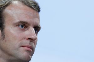 Emmanuel Macron à Lyon, jeudi.