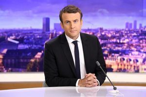 Emmanuel Macron, sur le plateau du JT de France 2.