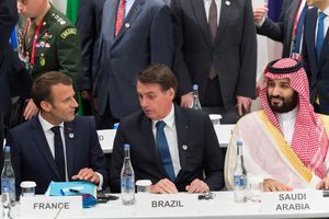 Emmanuel Macron et Jair Bolsonaro au G20 en juin dernier.