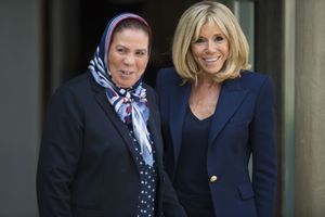 Brigitte Macron reçoit Latifa Ibn Ziaten à l'Elysée 