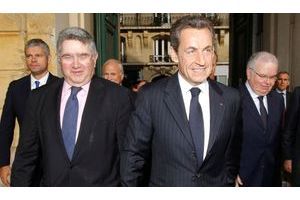  Claude Allègre aux côtés de Nicolas Sarkozy, en septembre 2011.