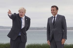 Boris Johnson et Emmanuel Macron.