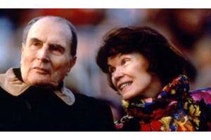  François et Danielle Mitterrand, en 1992.