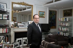 François Hollande, dans son bureau parisien le 6 février. 