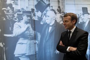 Emmanuel Macron le 11 novembre 2017, en visite au musée Georges Clemenceau.