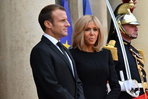 Emmanuel et Brigitte Macron à l'Elysée le 30 septembre. 