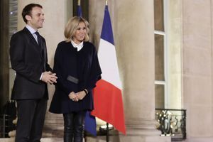 Emmanuel et Brigitte Macron, ici à l'Elysée en décembre dernier. 