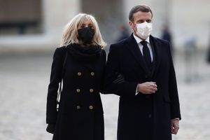 Emmanuel et Brigitte Macron.