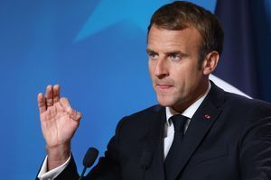 Emmanuel Macron au Conseil européen le 22 octobre 2021.
