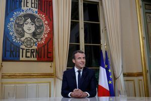 Emmanuel Macron à l'Elysée, le 15 octobre pour sa première grande interview télévisée depuis son élection. 