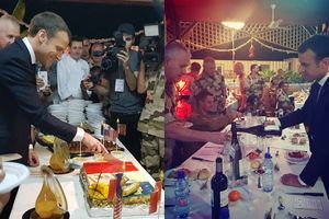 Emmanuel Macron a dîné avec 500 militaires au Niger.