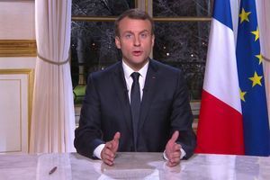 Emmanuel Macron lors de ses voeux, dimanche 31 décembre.
