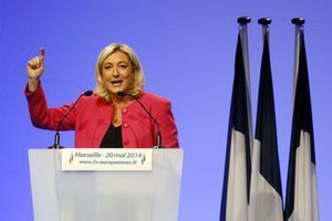 Marine Le Pen en meeting à Marseille, mardi dernier.