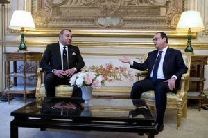 François Hollande et Mohammed VI à l'Elysée lundi.