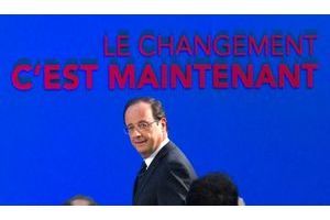  François Hollande lors de la présentation de son programme, ce jeudi, à la Maison des Métallos de Paris.