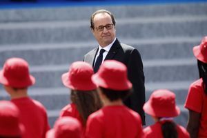 François Hollande lors du défilé du 14 juillet.