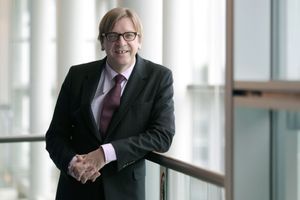Guy Verhofstadt, candidat à la présidence de la Commission européenne.