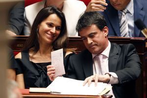 Aurélie Filippetti et Manuel Valls, côte-à-côte à l'Assemblée nationale, en 2012.