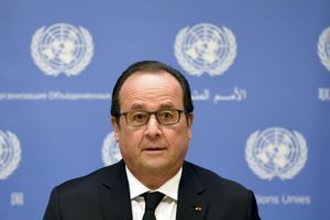 François Hollande photographié aux Nations unies, à New York.