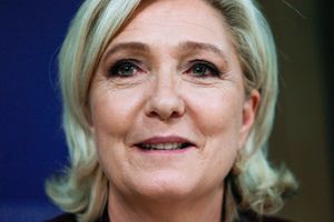 Marine Le Pen à Bruxelles, jeudi.