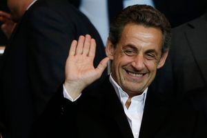 Nicolas Sarkozy, lors du quart de finale aller de la Ligue des Champions entre le PSG et Chelsea, le 2 avril dernier.
