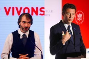 Cédric Villani et Benjamin Griveaux, deux candidats à l'investiture LREM pour la municipale à Paris.