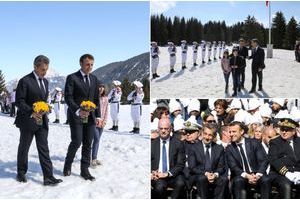 Macron et Sarkozy ensemble pour honorer les résistants des Glières