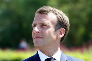 Emmanuel Macron la semaine dernière lors d'un déplacement à Etaples.