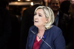 Marine Le Pen au salon Made in France à Paris, le 12 novembre 2018 