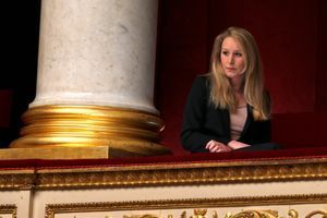  Marion Maréchal-Le Pen le 19 mars dans les tribunes de l'Assemblée nationale/ 