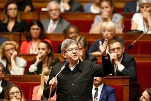 Jean-Luc Mélenchon à l'Assemblée nationale.
