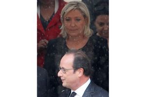 François Hollande et Marine Le Pen.