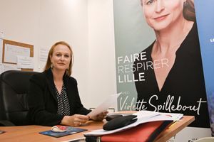 La candidate LREM aux élections municipales à Lille, Violette Spillebout, ici en octobre 2019. 