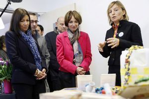 Paris : Marisol Touraine et Anne Hidalgo découvrent la "salle de shoot"